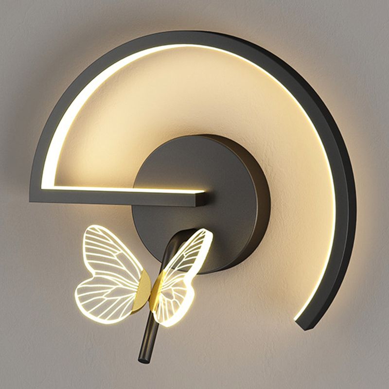 Metal Geometric Wall Mounted Lamps Modern Style 2 Lights Wall Light Sconces