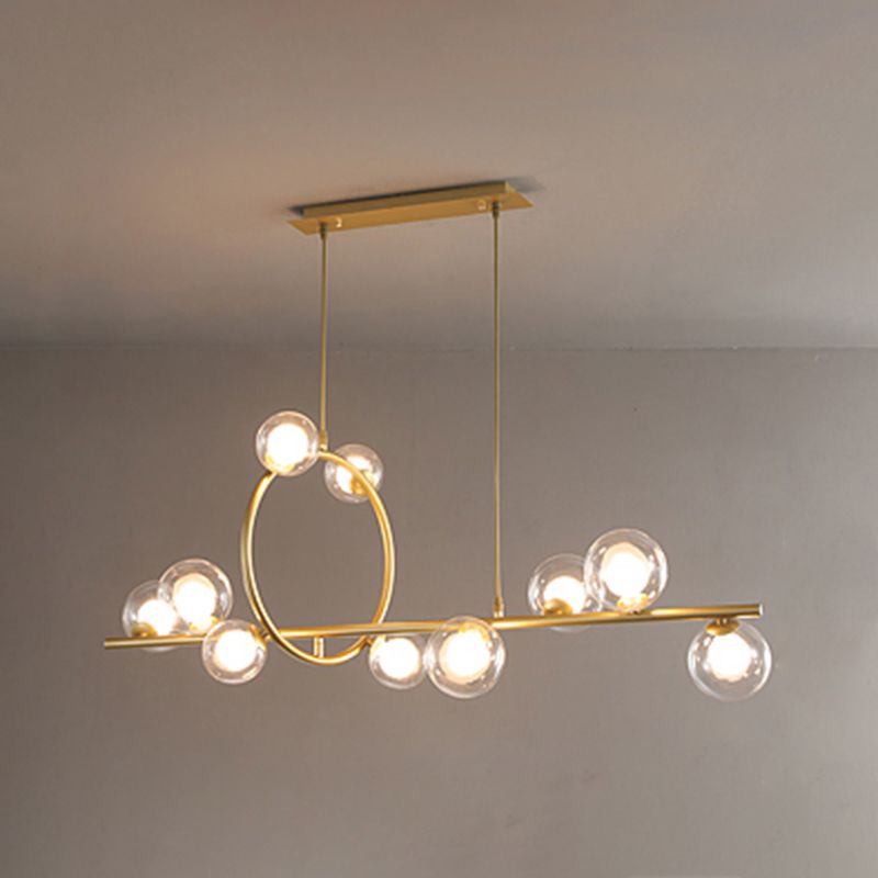 Círculo Dinning Room Illumino de la isla Vidrio Glass Minimal Pends Lighting Fexecture