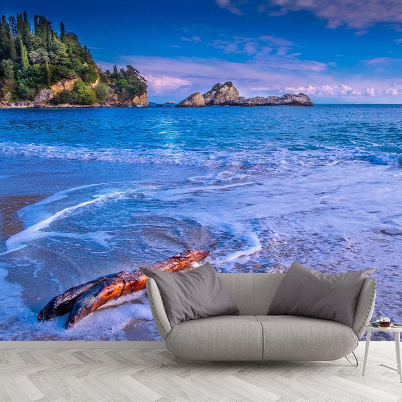 Boundless Sea Wall Mural Wallpaper Stain Resistant Wall Decor for Room