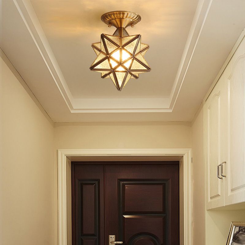 Star Shape Flush Mount Light Fixtures 1 Light Flush Mount Ceiling Light