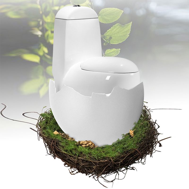 Modern Floor Mount Flush Toilet Ceramic Siphon Jet Urine Toilet for Bathroom