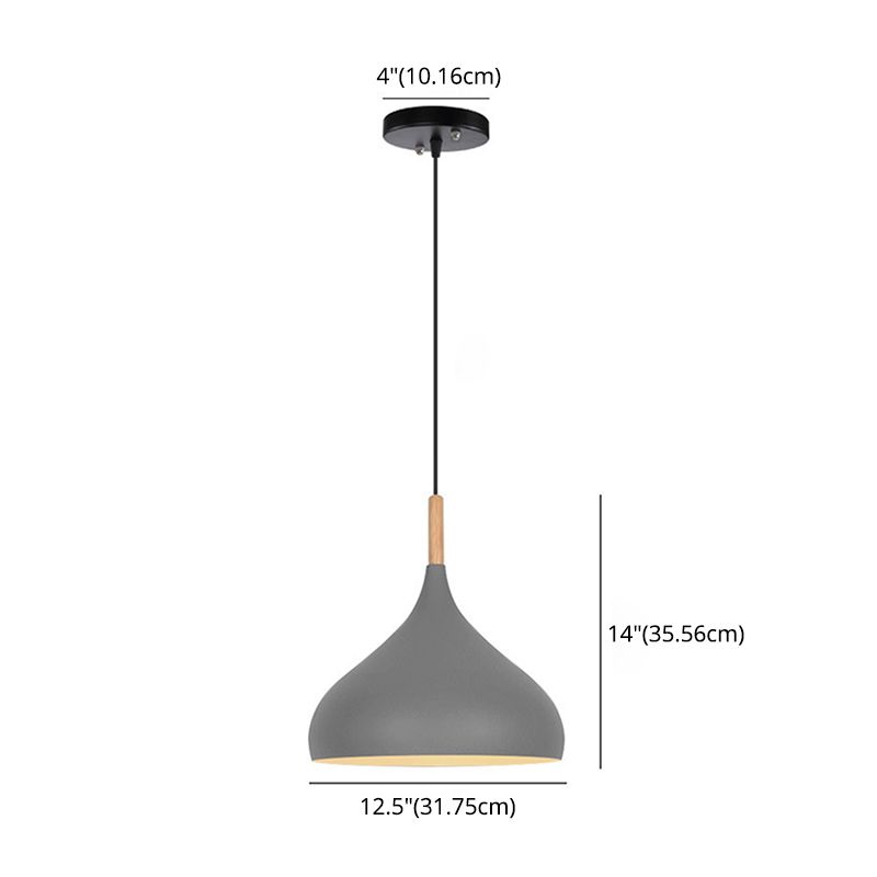 1 lumière en larme de larme suspendue