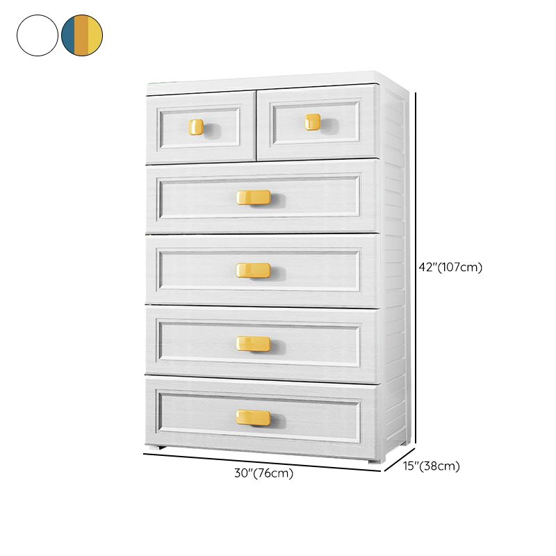 Modern Non-Hanging Armoire with Legs Plastic Storage Cabinet