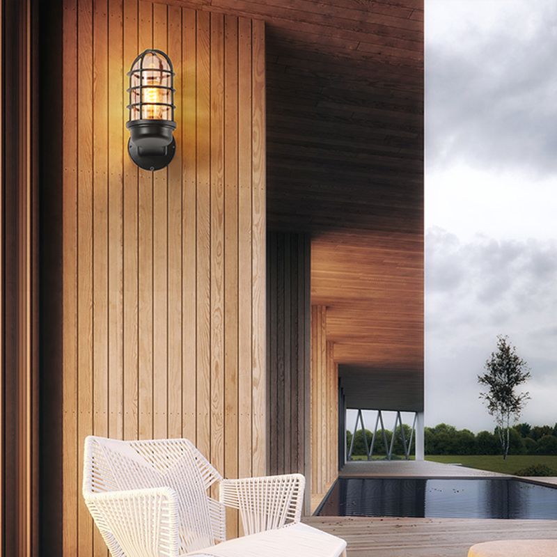 Schmiedeeisenwandlampe Lampenleuchte industrielle Outdoor -Zylinderleuchte Leuchte