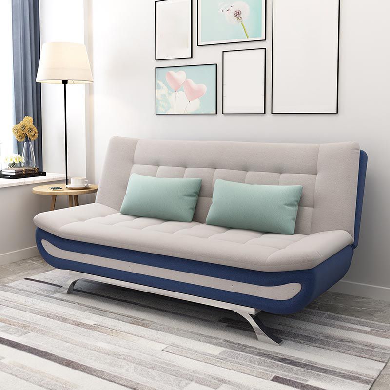74.80 "W √ó 35.43" d √ó 35.43 "H Keks Back -Leinen -Armless -Sofa mit faltbarem