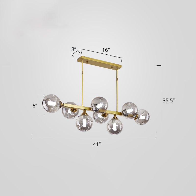 Bubbles Restaurant Island Pendant Light Glass Postmodernism Hanging Light Fixture