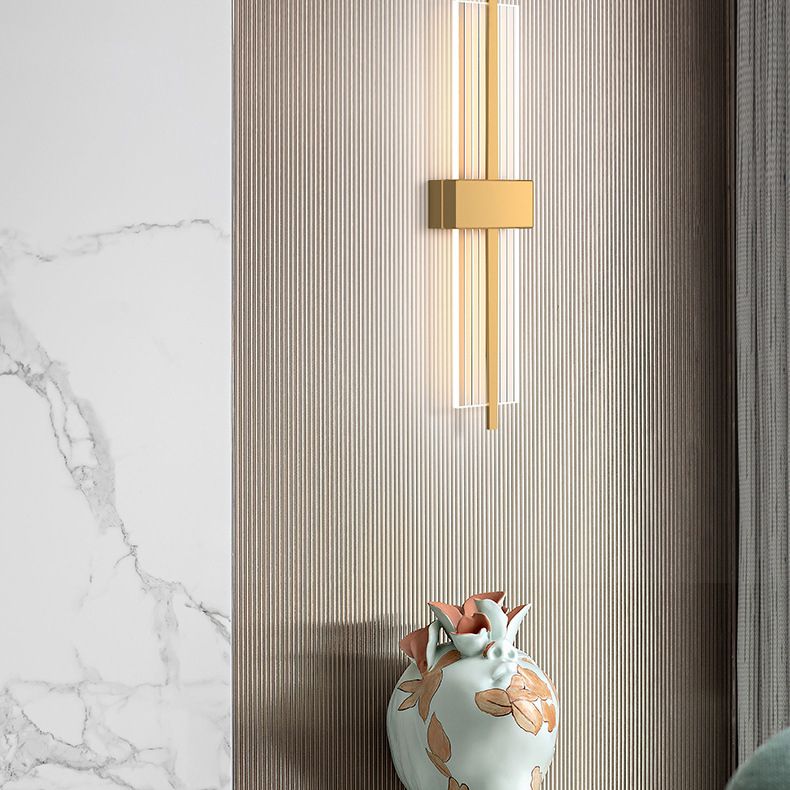 LED indoor decoratie wandbevestiging licht metalen dwarswand sconce in acryl schaduw