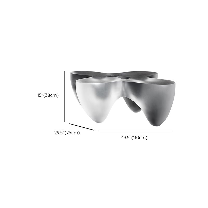 3 Legs Clear Contemporary Acrylic Single Coffee Cocktail Table