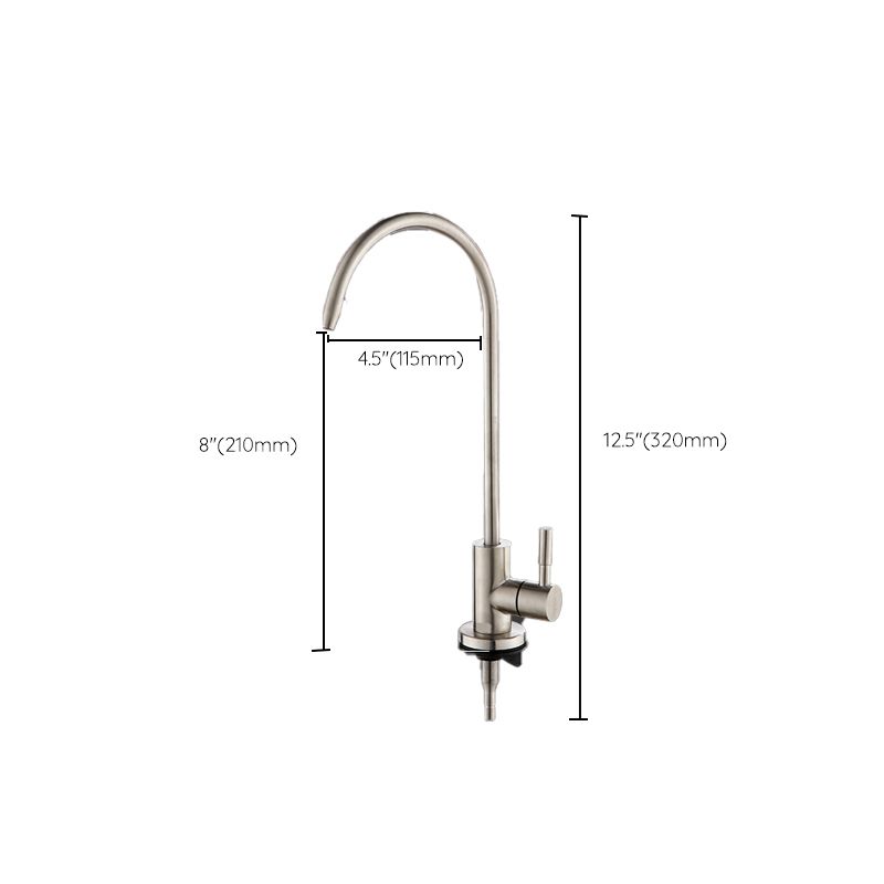 Modern Metal Kitchen Faucet Single Handle One Function Water Faucet