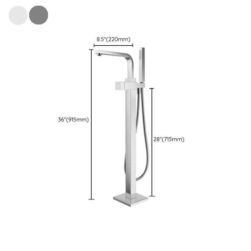 Modern Freestanding Tub Filler Trim Copper Freestanding Tub Fillers
