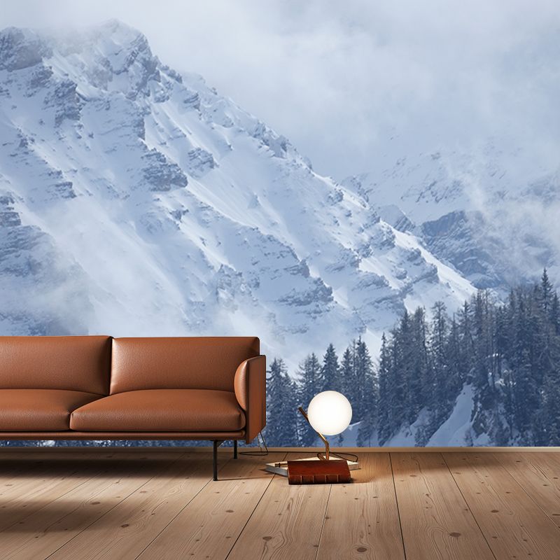 Mountain Mural Decal for Sitting Room Customized Wall Covering, Water Resistant