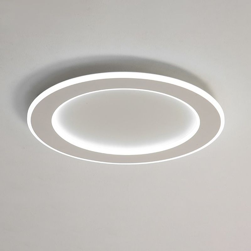 LED Ceiling Light White Round Ceiling Mount Light with Acrylic Shade for Bedroom