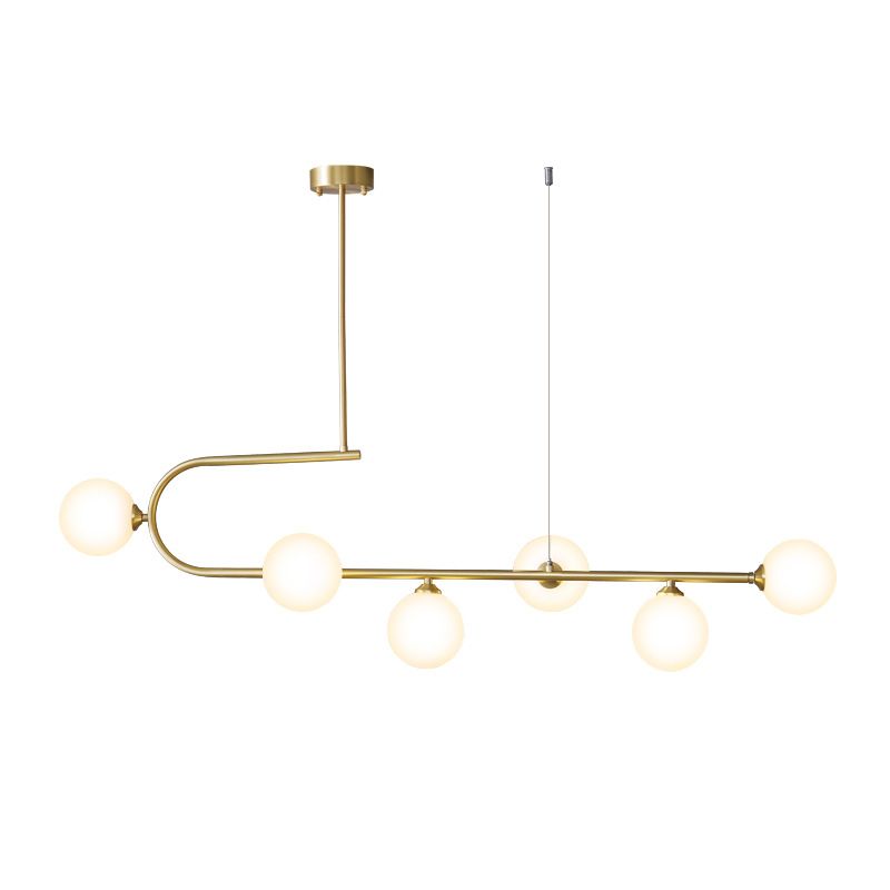 Linear Hanging Pendant Lights Contemporary Glass Ceiling Pendant Light