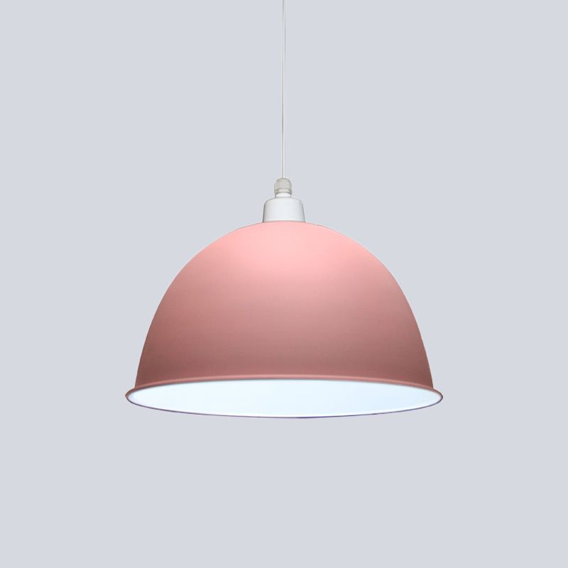 1 bol eetkamer hangende licht licht lampje grijze/roze gesuspendeerde hanglamp met koepelmetalen tint
