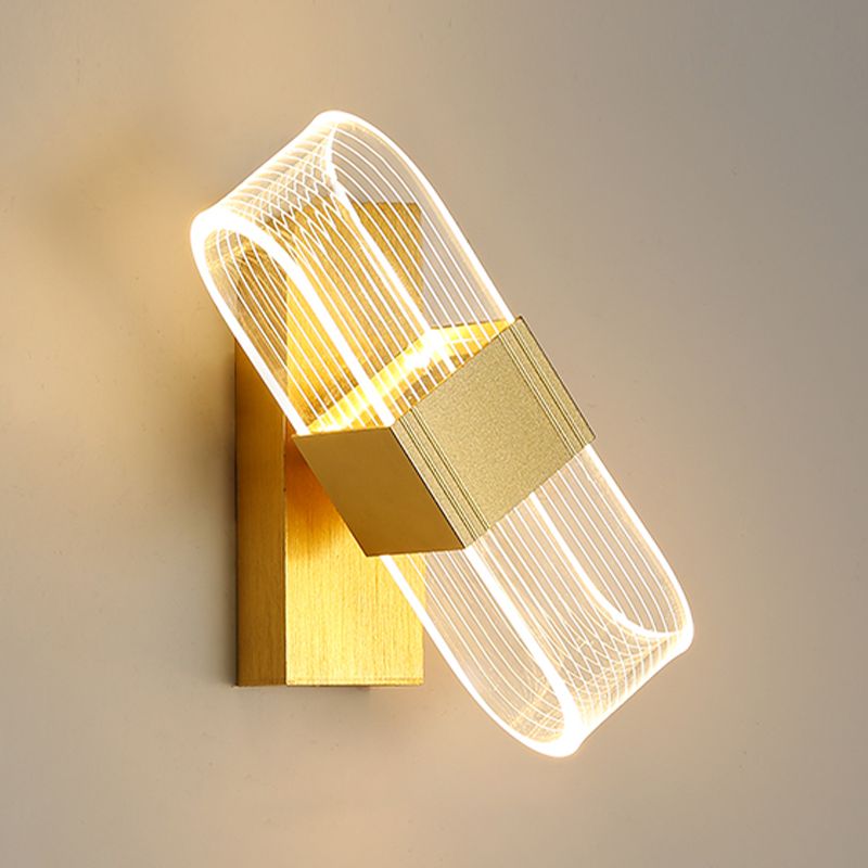 Modern Style Metal LED Wall Light Fixture Creative Wall Light Sconce for Bedroom