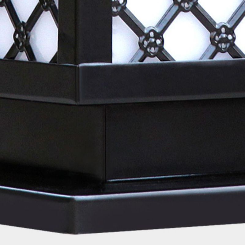 Postmodern Pillar Lamp Creative LED Solar Lighting Fixture for Garden
