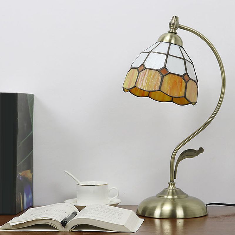 Tiffany Style Desk Light 1-Light Table Lamp Fixture for Bedroom