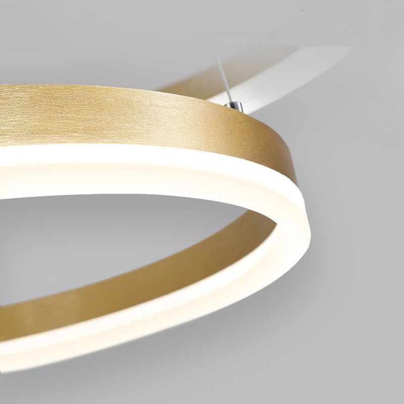 Modern Simple Style LED Hanging Chandelier Light for Living Room Dining Room Stairway