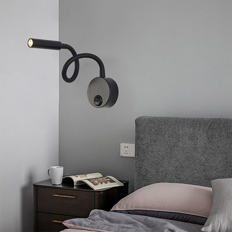 Metal Armed Wall Light Sconce Simplicity 1 Light Wall Mounted Lamp