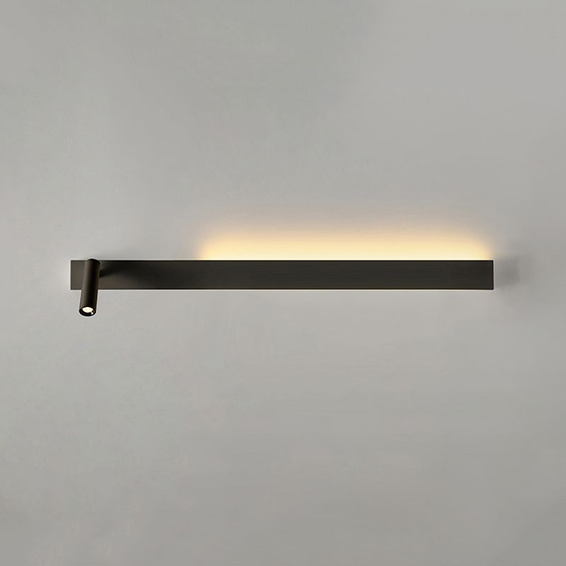 Metal Square Shape Wall Light Modern Style 2-Lights Reading Wall Mounted Light Fixture