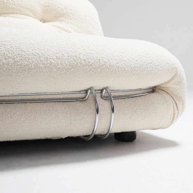 Contemporary Armless Settee Tight Back Standard Sofa for Living Room