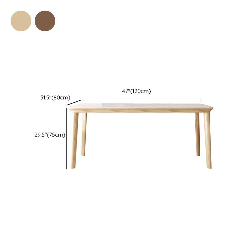 Contemporary Furniture Rectangle Stone Dining Room Table for Kitchen