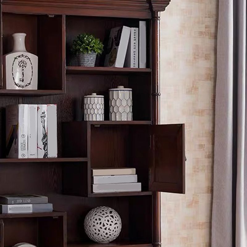 Industrial Rectangle Cabinet with 3 Doors and Shelves in Solid Wood