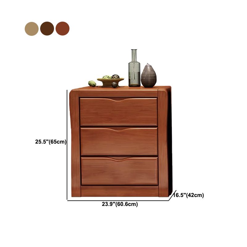 Modern Wood Cabinet Grooves Rectangle Side Cabinet with Drawer