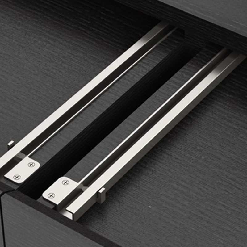 15.7"H Modern Metal Cross Leg Wood Rectangular Table Top Coffee Table