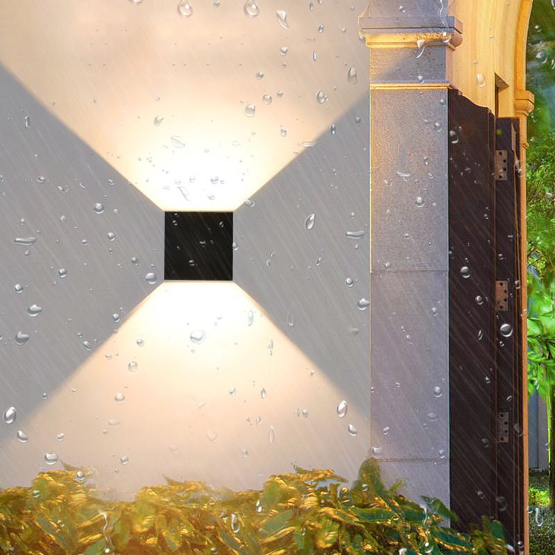 Metal Sconce Light Fixtures Black/White Wall Mounted Lights for Outdoor