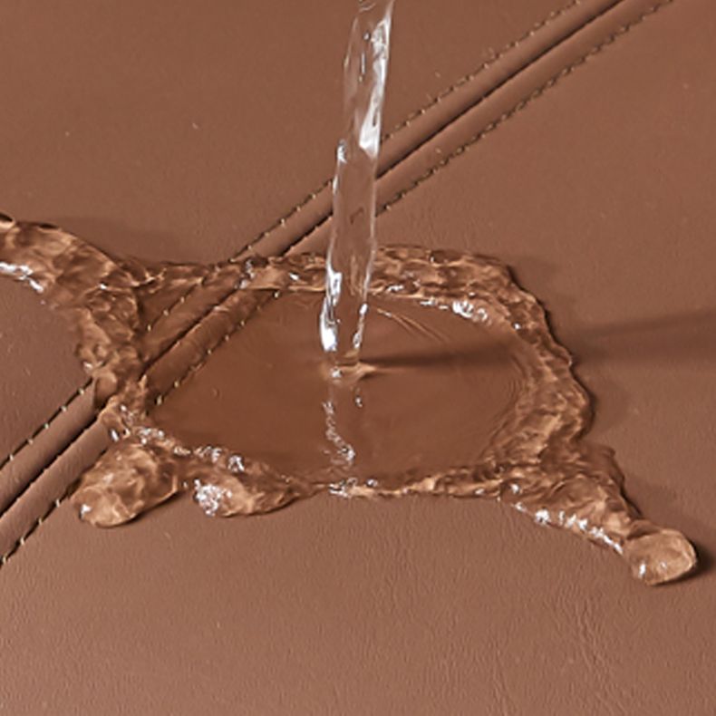 Sillas laterales de comedor con respaldo sólido de estilo industrial, sillas de comedor de cuero para cocina