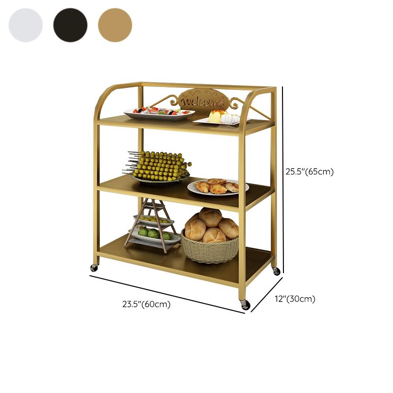 Modern Dining Room Prep Table 23.6"L Open Storage Prep Table