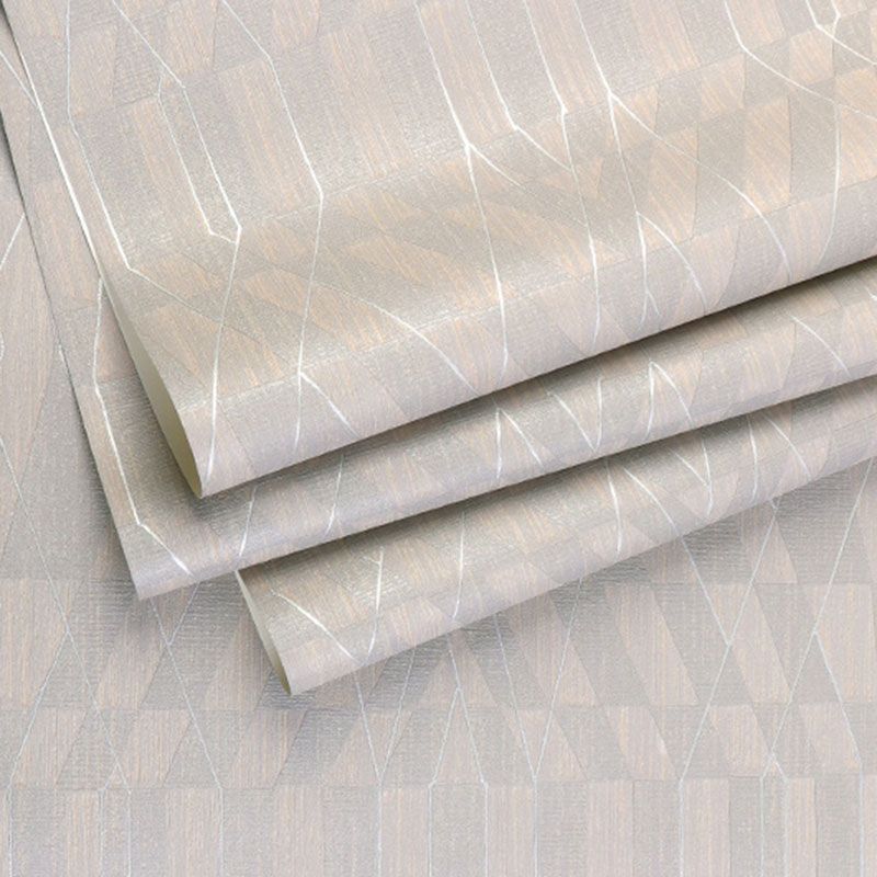 Papier peint en vinyle à blocs de couleurs pour décoration de salon, couleur neutre, 33 pi x 20,5 po
