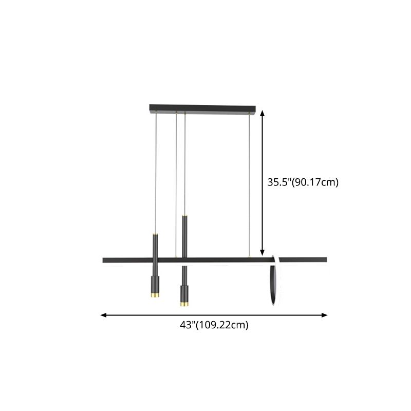 Lumo lampadario dell'isola ombreggiata Luce a LED SEMPLICITÀ LED BLACO APPLICO APPLICARE PER LA CUSCINA