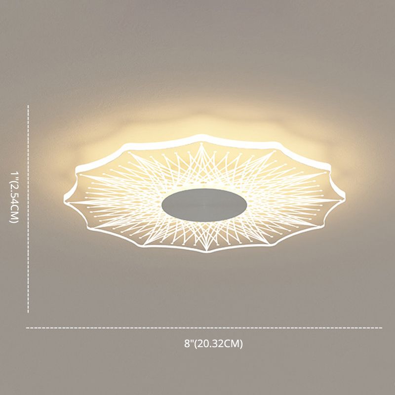 Ultrathin Acrilico Flush Mount Light Minimalista LED Clear Flushmount per Hallway