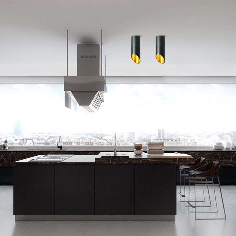 Afgeschuinde buisinbouwlamp Postmoderne metalen eetkamer LED-plafonddownlight