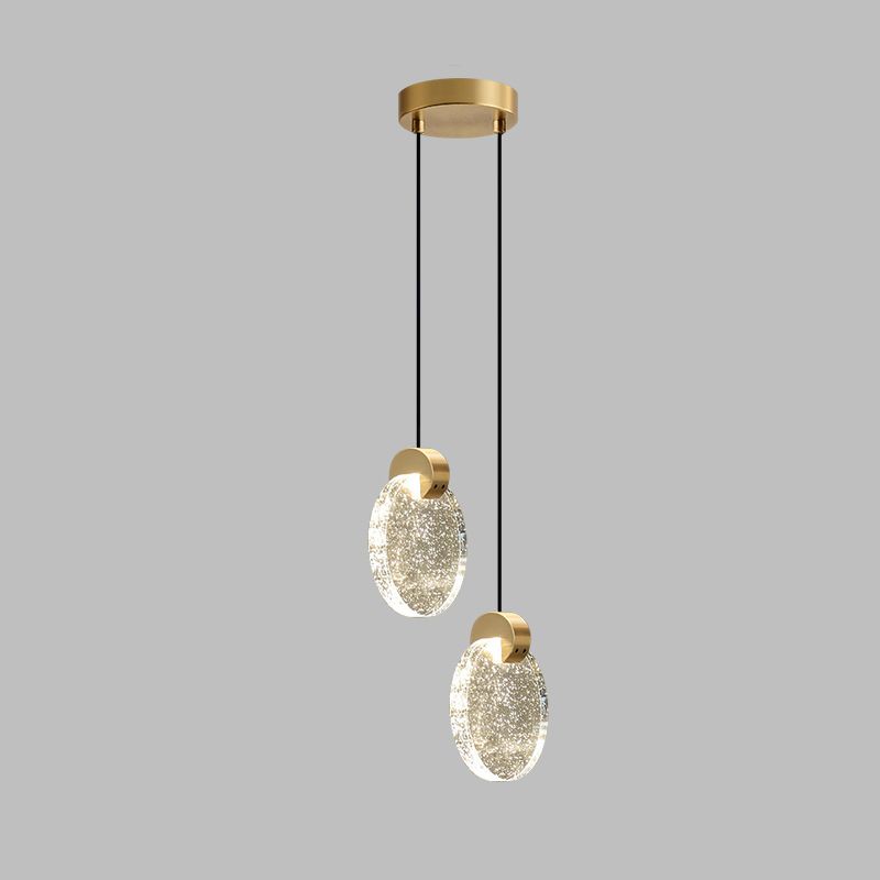 Geometry Shape Crystal Hanging Lights Modern Style Hanging Light Fixtures