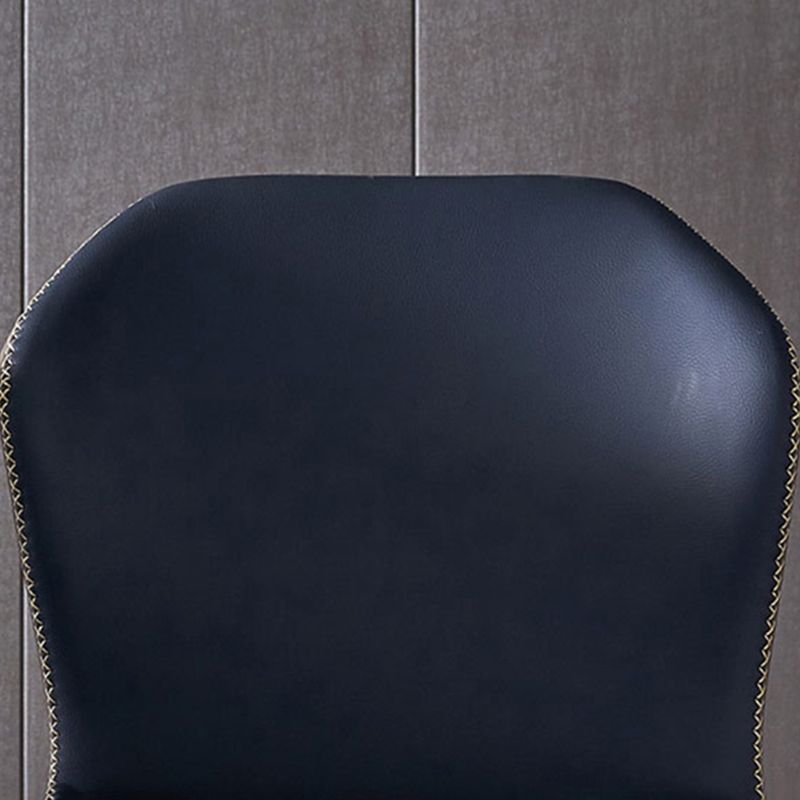Silla de estilo contemporáneo que cena sillas laterales sin brazos con patas de metal para cocina