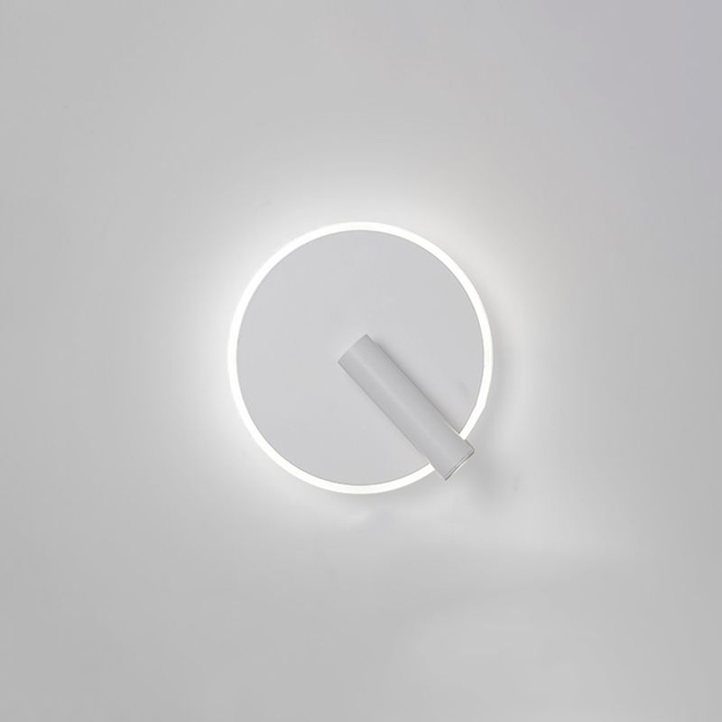 Aluminium Geometric LED Wall Lamp in Modern Concise Style Wrought Iron Reading Wall Sconce with Acrylic Shade