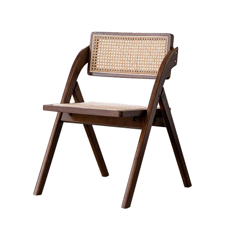 Contemporary Kitchen Chairs Dining Open Back Armless Side Chair with Wooden Legs