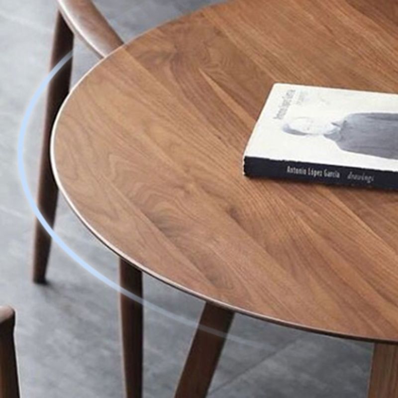 Modern Round Top Table Wood Base Dining Table for Restaurant