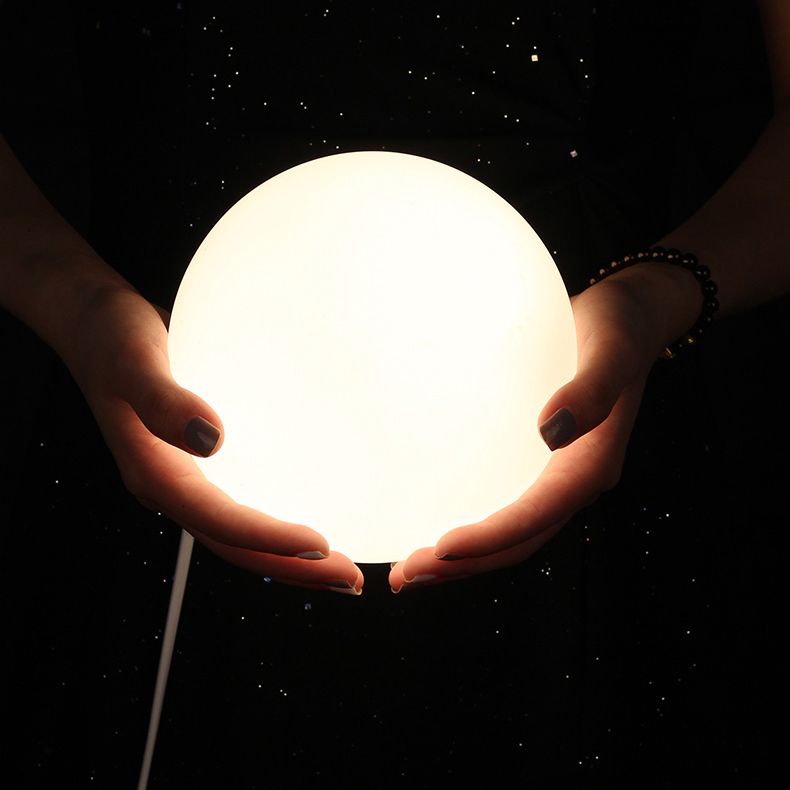 Lámpara de soporte de noche de los ciervos de latón Nordic Ball Glass Table de vidrio Luz para sala de estar