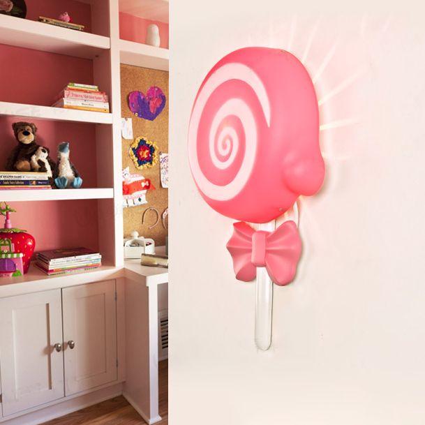 Ombra unica tonalità a parete a parete a parete per bambini in stile muro di plastica lampada da parete