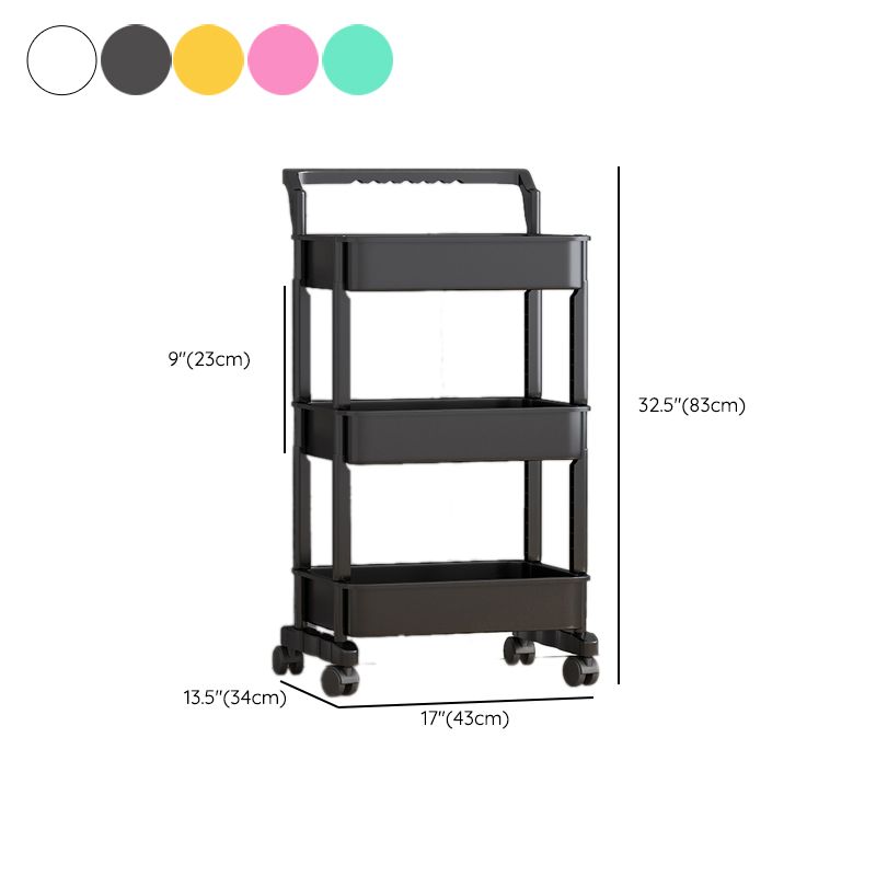 Scandinavian Plastic Bookcase Standard Open Back Bookshelf with Shelves