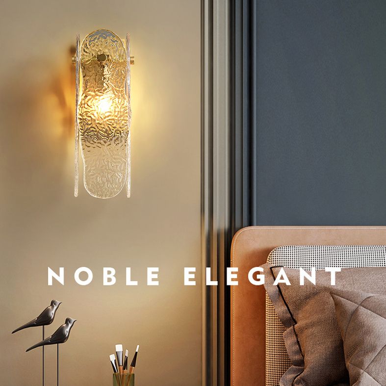 Modern Minimalist Style Sconce Light Fixtures Glass Wall Lighting for Living Room