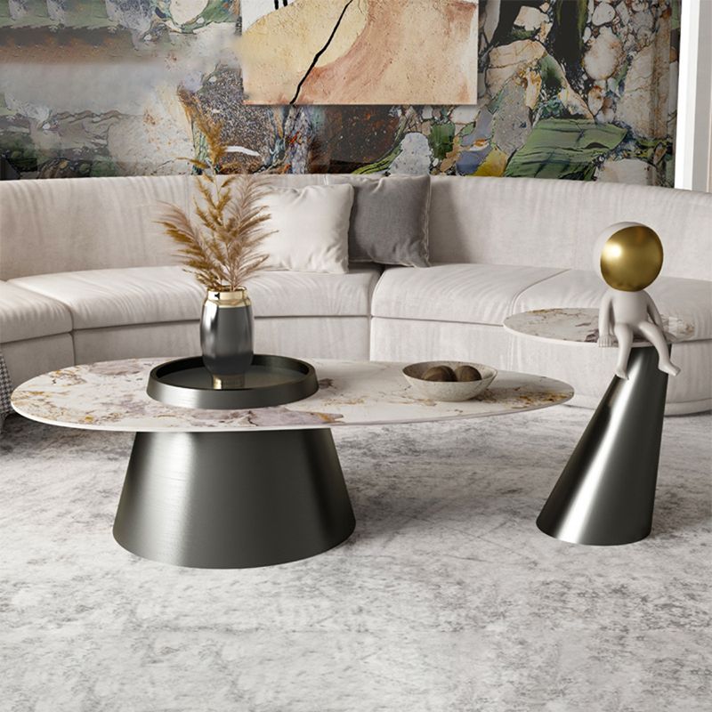 Modern Coffee Table No Distressing Free-Form Single Coffee Table