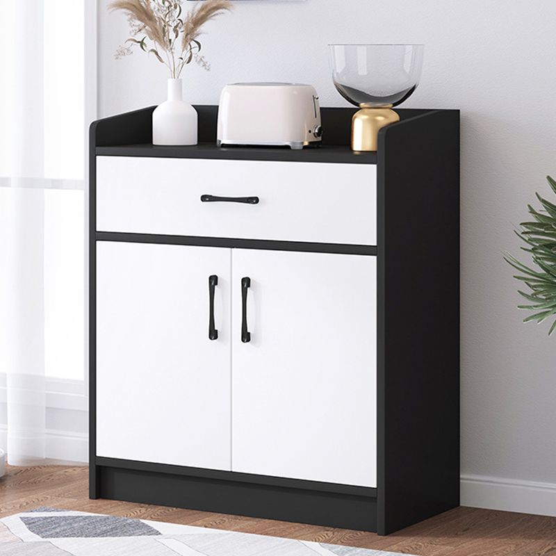 Modern Wood Accent Cabinet with Drawer Rectangle Side Cabinet