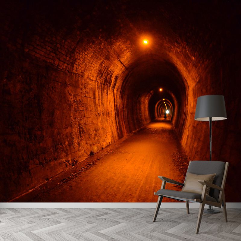 Space Extension Mural Wallpaper Mildew Resistant Wall Covering for Bedroom