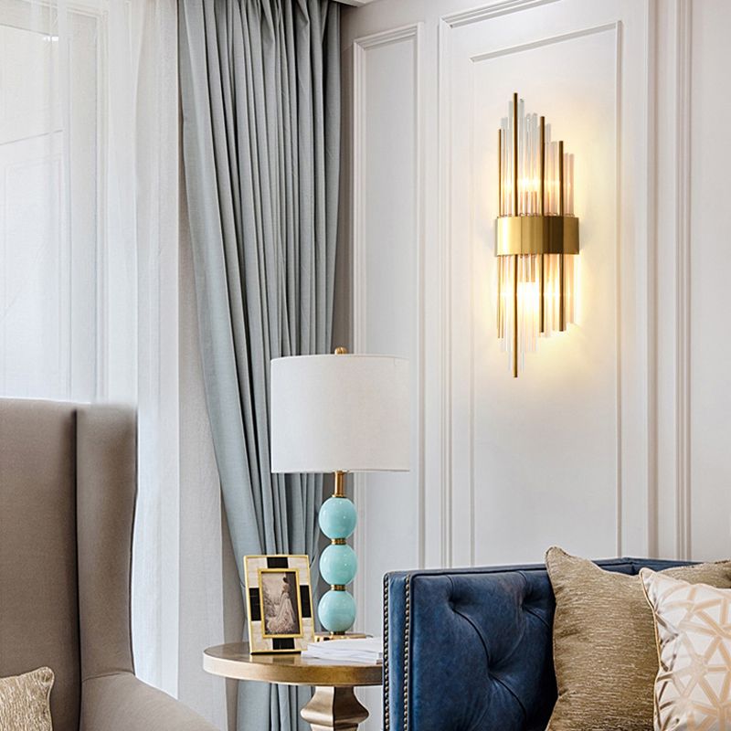 Lampade montate a parete cilindri moderne semplicità luci montate a parete per cristallo per soggiorno
