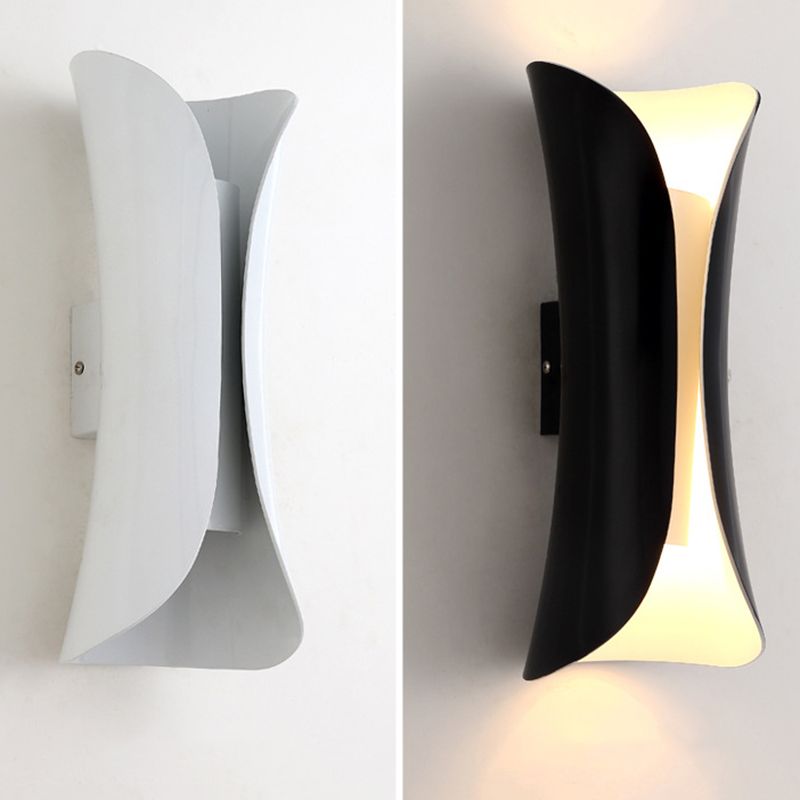 2-Lights Metal Simplicity Wall Lamp Post-modern Style Dining Room Aisle Wall Mounted Light